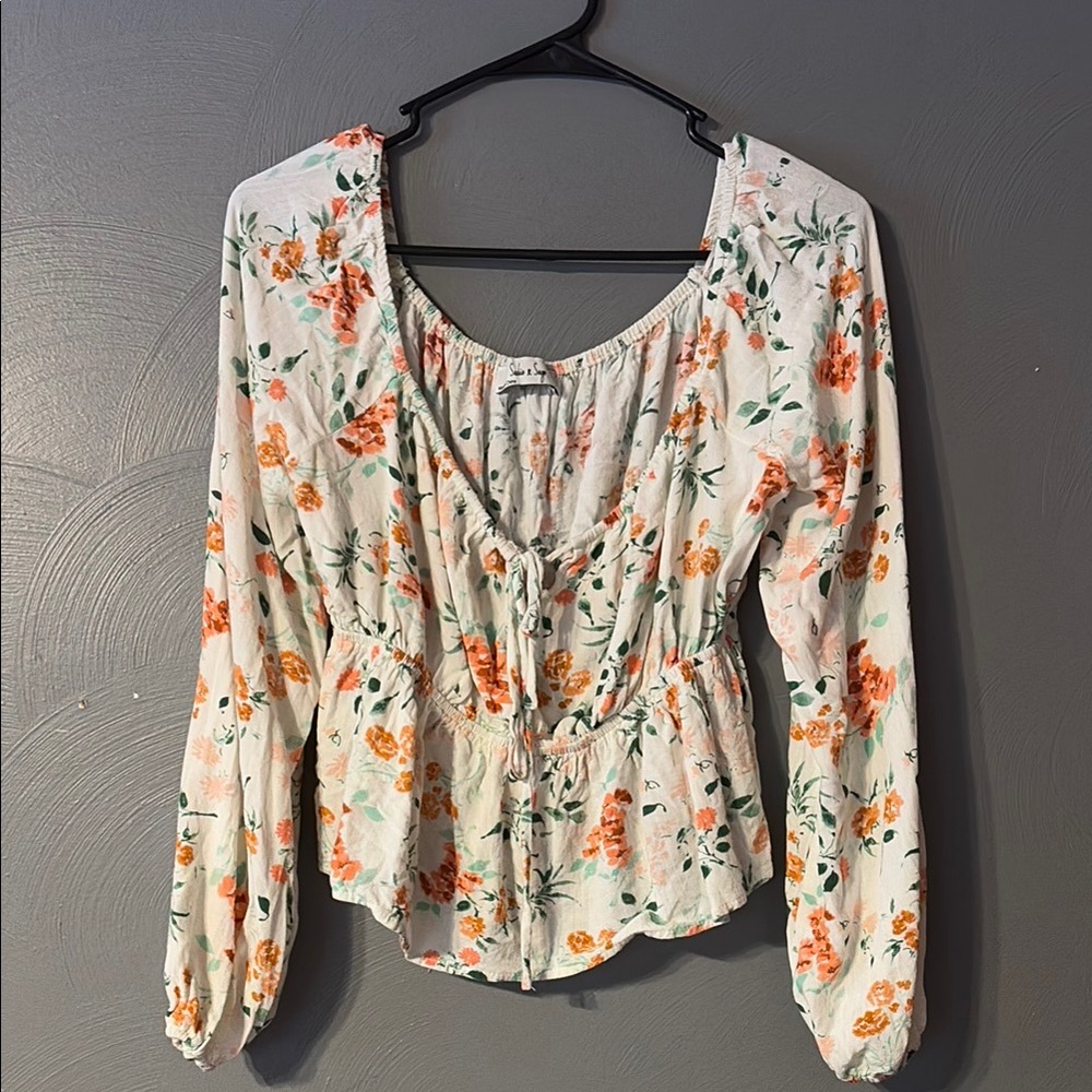 Floral Print Women's Top